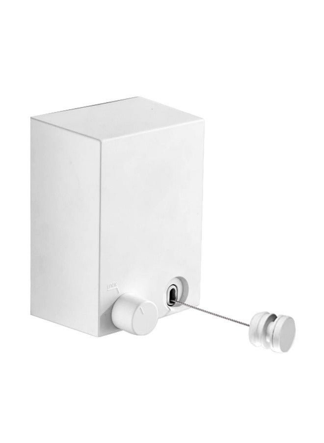 GGEROU حبل غسيل قابل للسحب، خط غسيل لتجفيف الملابس شديد التحمل، مجفف ملابس داخلي وخارجي يتم تثبيته على الحائط، حبل سحب الملابس قابل للتعديل من الفولاذ المقاوم للصدأ (4.2 متر) - Image 1