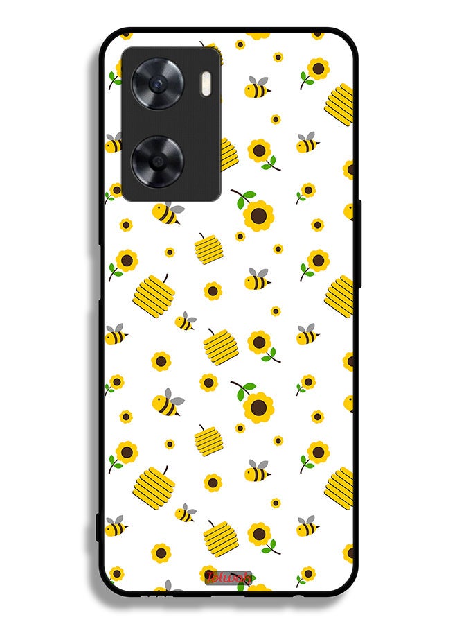 Oppo A77 4G Protective Case Cover Sunflowers And Bees
