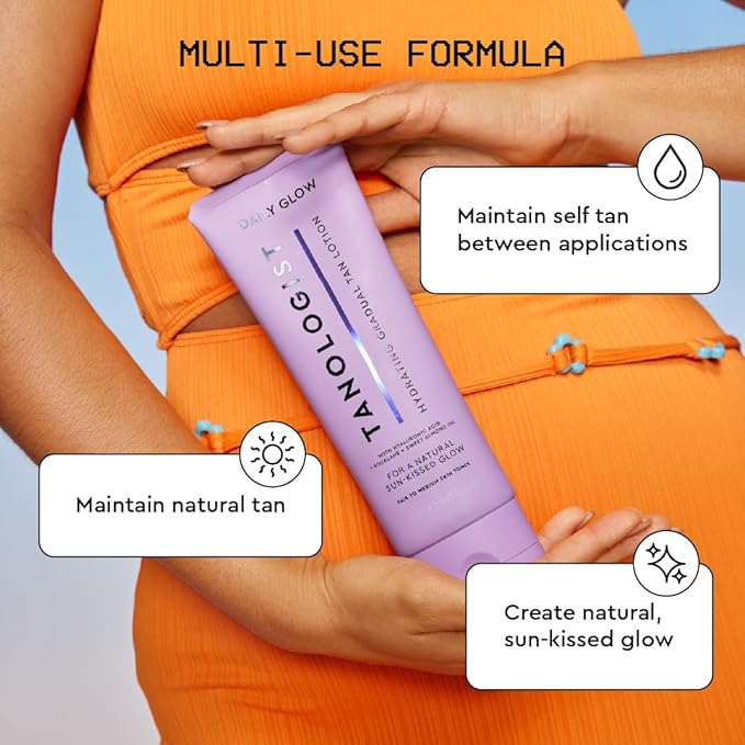 Tanologist Hydrating Daily Glow Gradual SelfTanning Lotion Medium Dark 250ml - Image 4