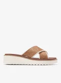 COLE HAAN Tan Raffia-Ivory