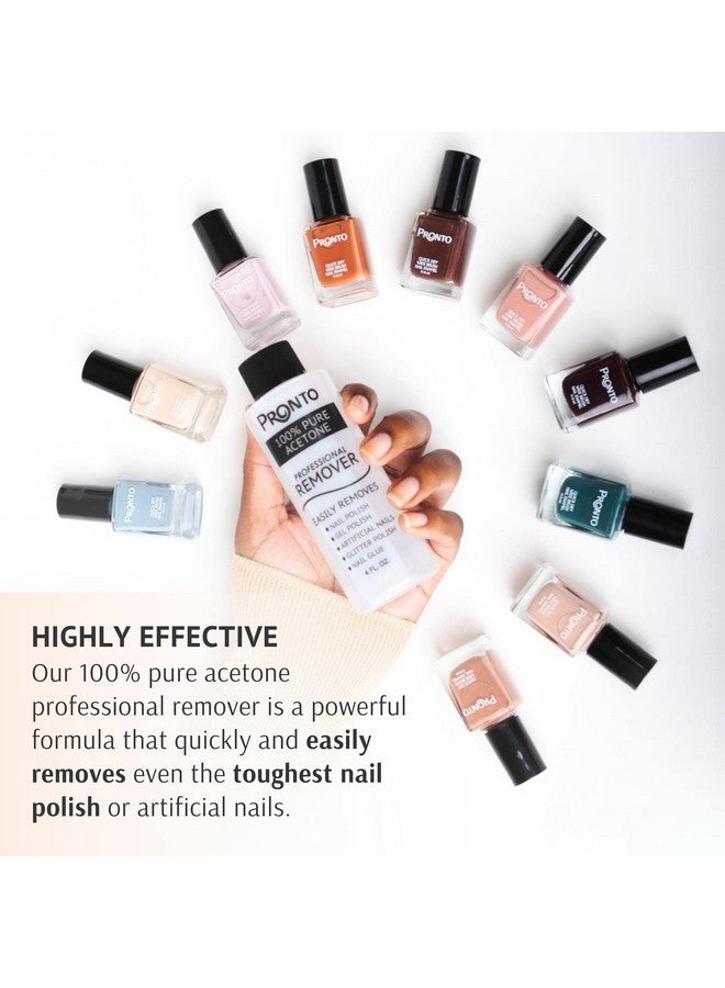 PRONTO 100% Pure Acetone Gel Polish Remover Removes Gel Dip Acrylic Nails & Glue 16 Fl Oz - Image 5