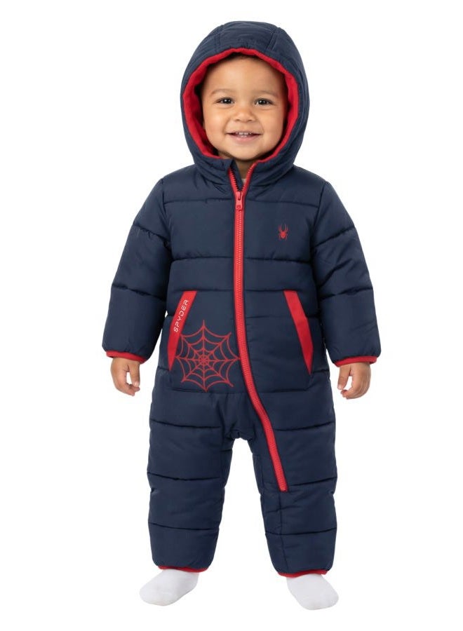 Spyder Toddler Snow Suit - Fleece Lined Zip Snow Pram, Baby Snowsuit for Infants with Hood for Winter, Sizes 0-24 Months - Image 1