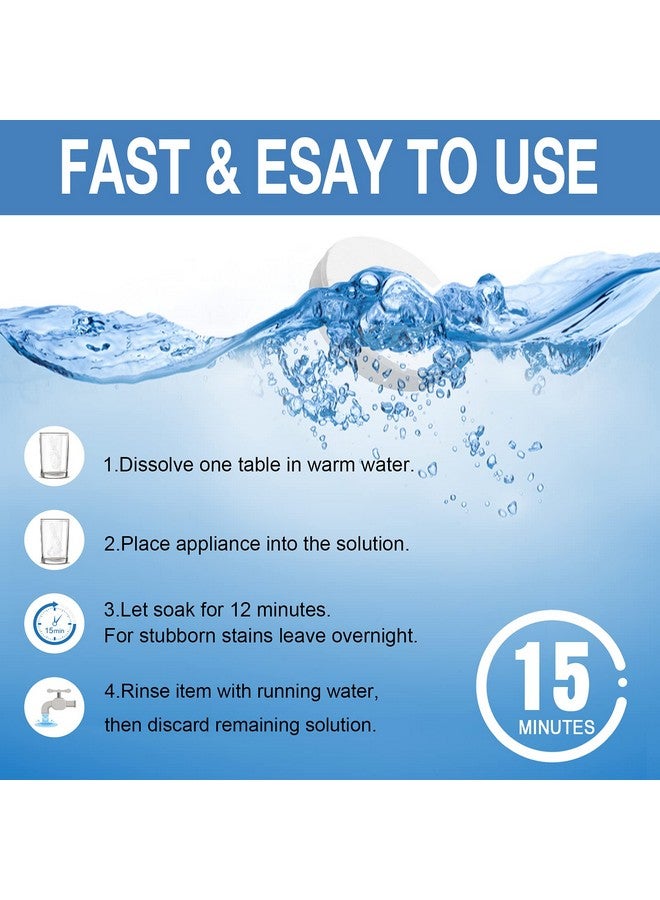 EZGO Retainer Cleaner Tablets, Denture Cleaning Tablets for Mouth Guard, Night Guard and Removable Dental Appliances, Removes Stains, Bad Odor, Plaque in 3 Minutes, 4 Months Supply (120 pcs) - Image 5