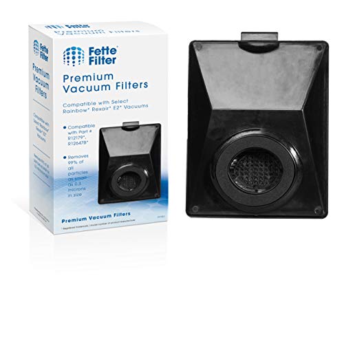 Fette Filter - Vacuum Filter Compatible with Rainbow R12179, R12647B, R10520, E2 Black, E2 Silver, E2 Gold Washable Filters - Pack of 1 - Image 1