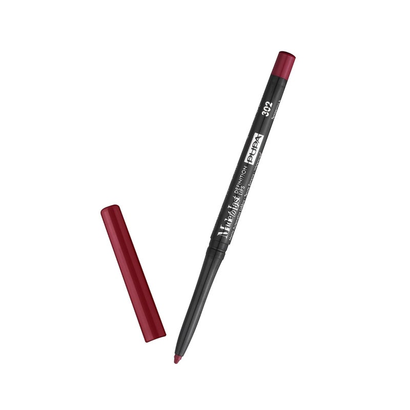 Pupa Made To Last Definition Lips  302 Chic Burgundy Milano for Women  0001 oz Lip Pencil