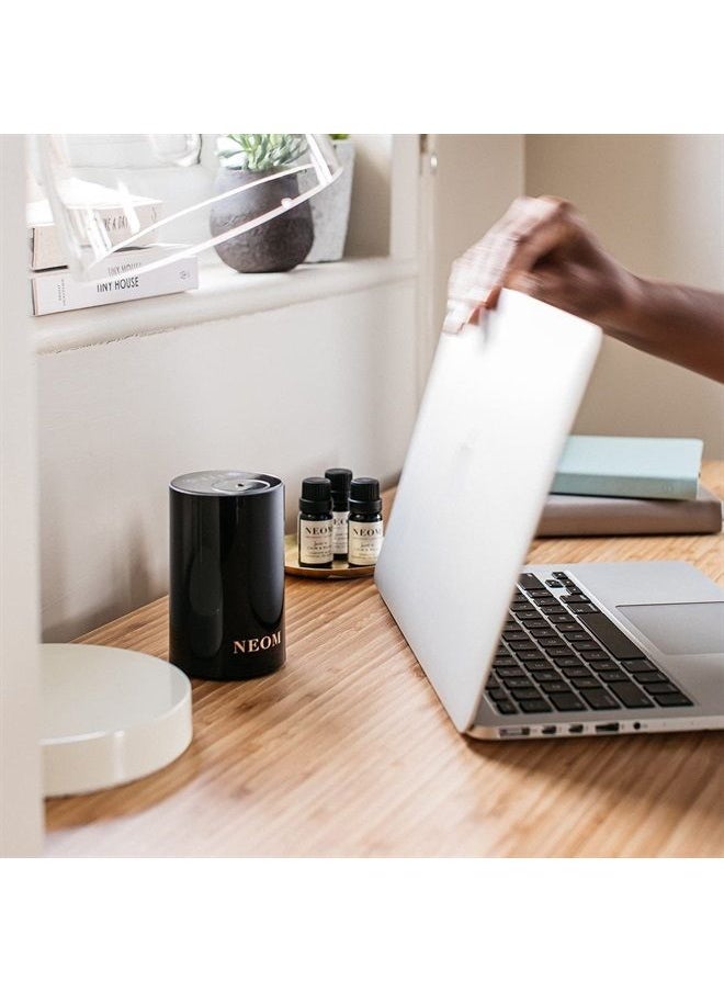 NEOM - NEOM – Portable Wellbeing Pod Mini Essential Oil Diffuser Black | Rechargeable USB & Waterless | Aromatherapy Oil Diffuser for Small Spaces - Image 1