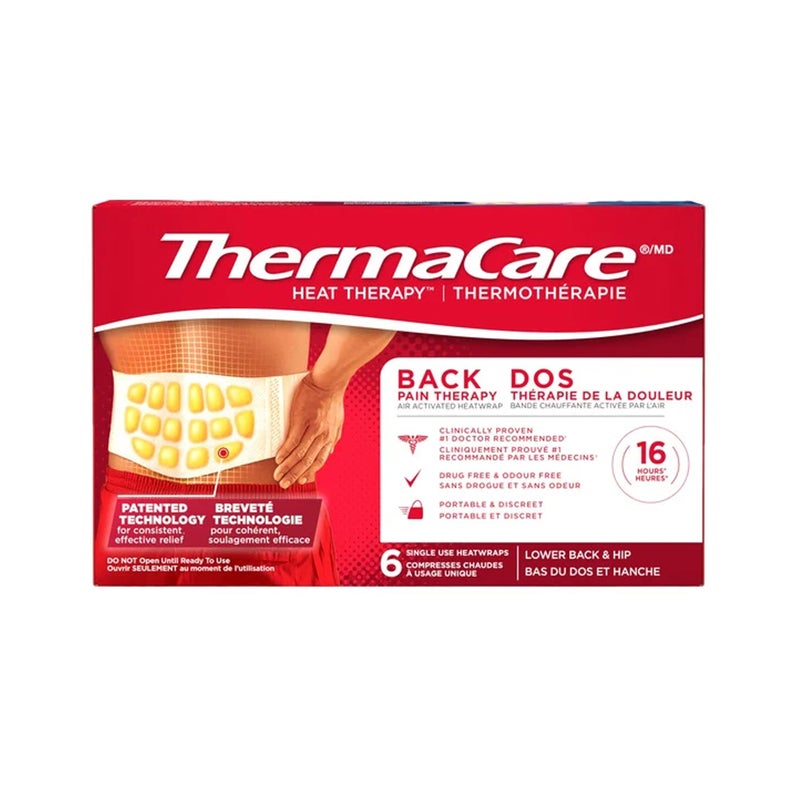 ThermaCare Heatwraps Advance Back Pain Therapy Stretch Fit S-XL, 6 count - Image 1