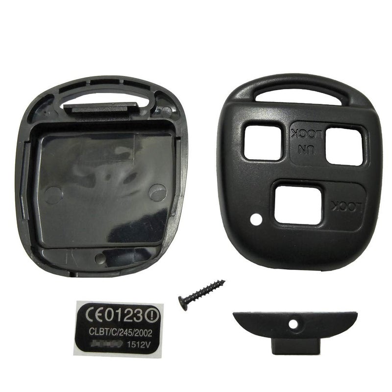 for Lexus Key Fob Shell Case Replacement Key Cover Remote Fob Housing Fits Lexus ES GS GX IS LS LX RX SC FCC ID HYQ1512V HYQ12BBT