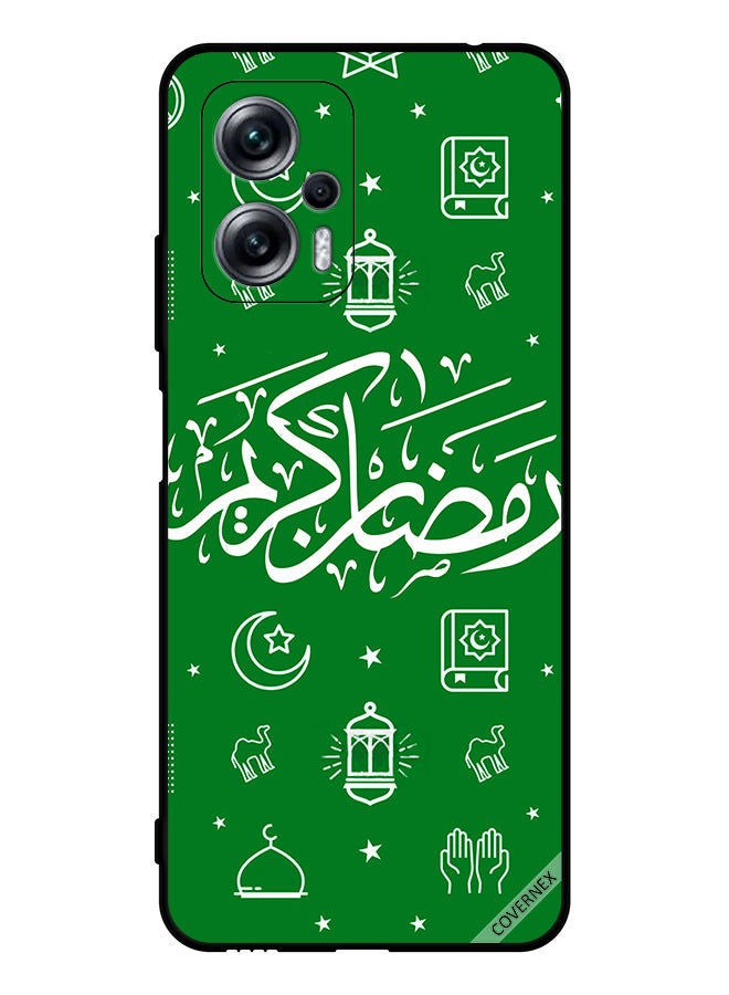 Covernex Protective Case Cover For Xiaomi Redmi Note 11T Pro Ramadan Kareem Green - Image 1