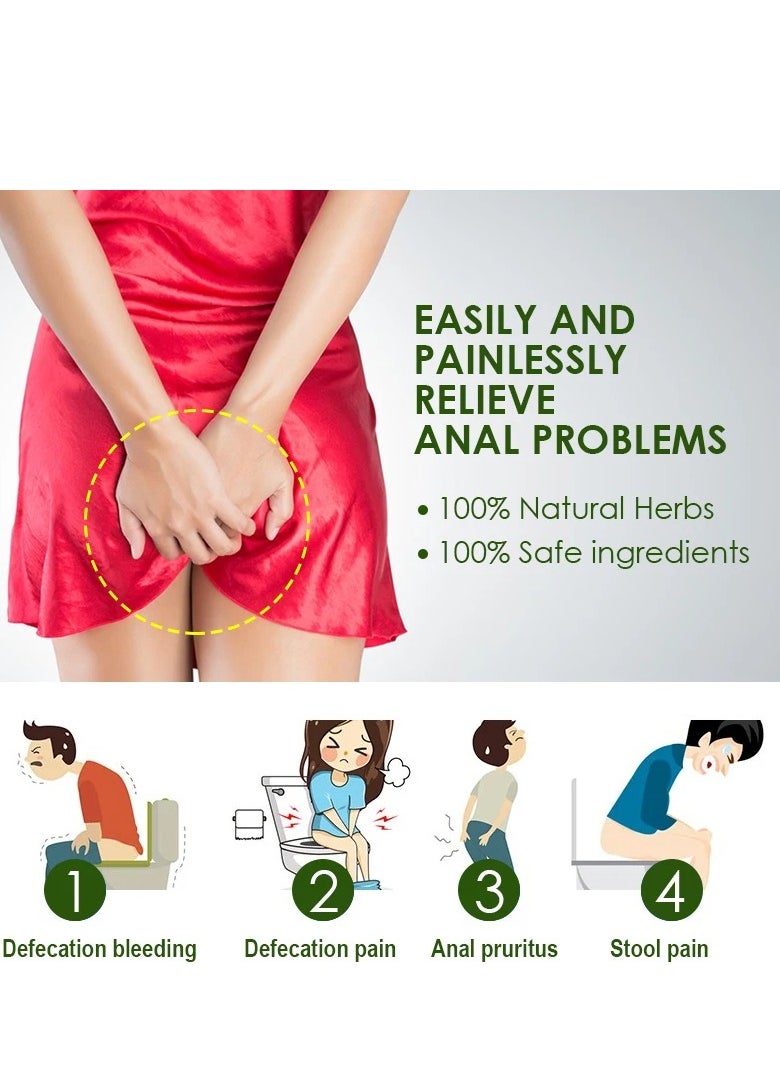 HBESTY - Hemorrhoids Removal Ointment Medicine Pain Relief Cream Internal Hemorrhoids Piles External Anal Fissure Health Care - Image 1