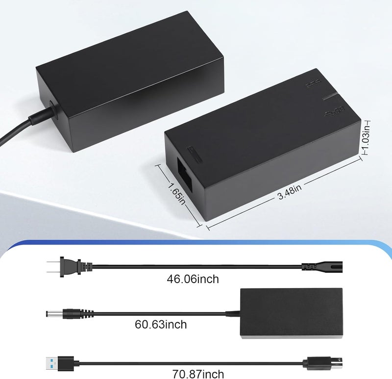E EGOWAY Kinect Adapter for Xbox One S, Xbox One X, and Windows 10/8.1/8 PC Kinect 2.0 3.0 Sensor AC Adapter Power Supply - Image 5