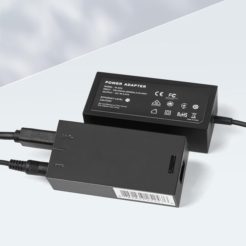 E EGOWAY Kinect Adapter for Xbox One S, Xbox One X, and Windows 10/8.1/8 PC Kinect 2.0 3.0 Sensor AC Adapter Power Supply - Image 2