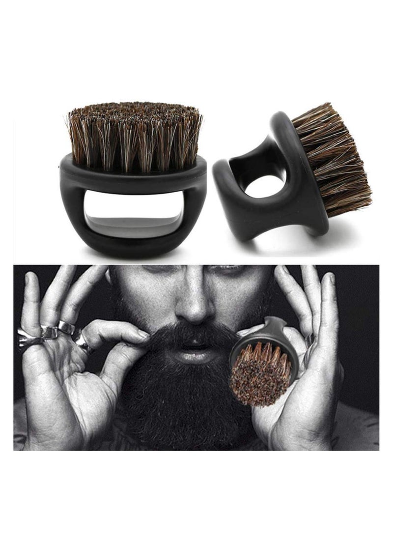 لا بيرلا  تك فرشاة اللحية  من بشعيرات نايلون، ومجهزة بمقبض خشبي مطاطي مريح - Image 2