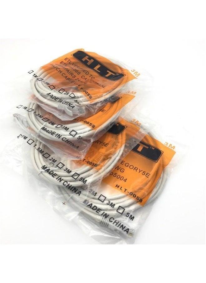Generic Finished Foot Meter Category 5 Network Cable Jumper 1 2 3 10 15 20 25 30 40 50 Meters-Line Length:30 M White  - Image 5