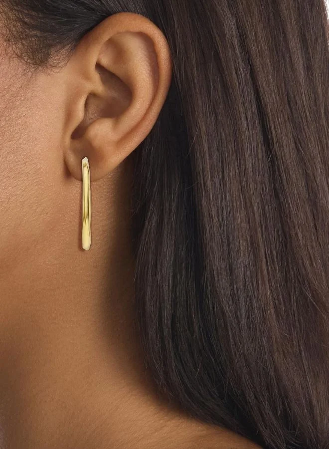 Calvin Klein  Elemental Earrings in Yellow Gold - 35000644 for Women | Best Price UAE