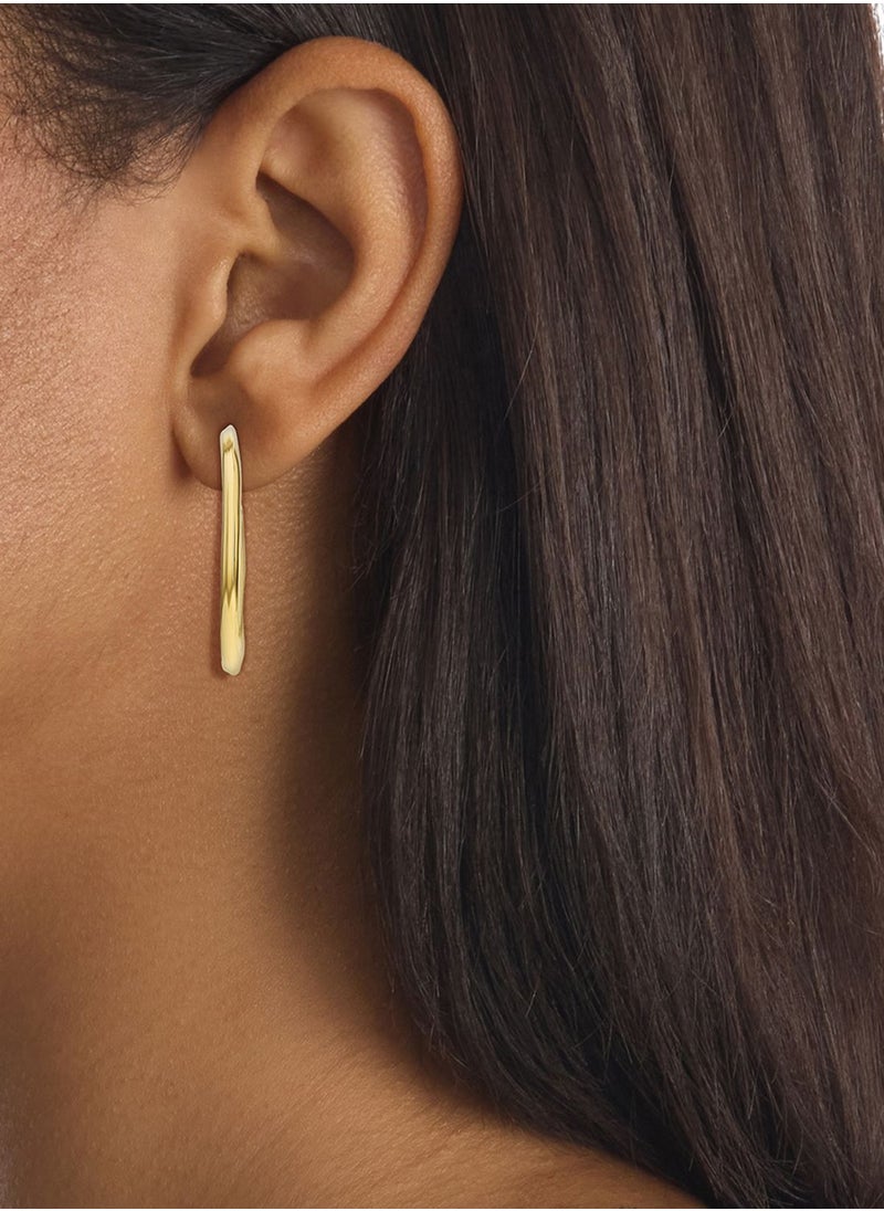 CALVIN KLEIN - Ionic Plated Hoop Earrings - Image 1