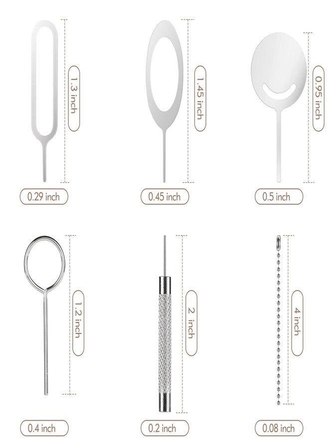 Srefaka 13 Pcs Sim Card Removal Tool Sim Card Tool Sim Ejector Tool iPhone Sim Card Removal Tool Sim Eject Tool Smooth and Burr-Free for All Cell Phones - Image 2