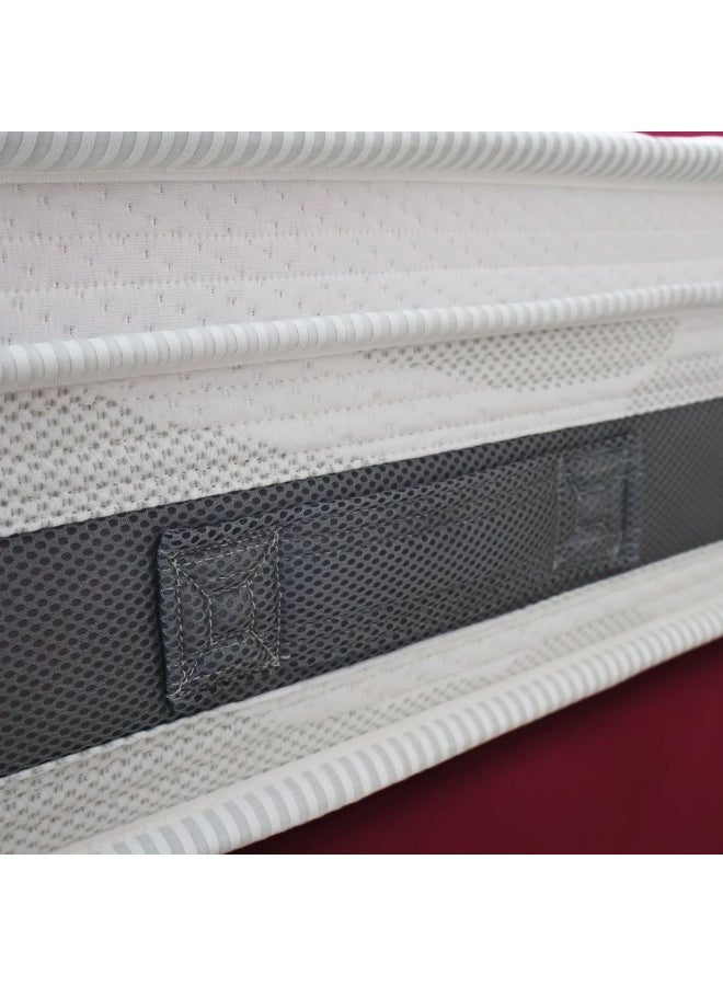 DANUBE HOME Copper Pocket Spring Antibacterial And Infused Memory Foam Mattress|Medium Firm Feel|Super King Bed Mattress|Spine Balance For Pressure Relief Thickness 25 Cm -Made In Italy - Image 5