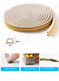 l&wen D-Shape Door Seal, Rubber Weather Stripping, Self-Adhesive Car Truck Door Soundproof Noise Insulation (5m Black)  - Image 2