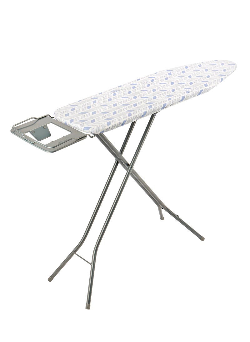 DELCASA Delcasa 110x34 cm Ironing Board Ironing Table assorted color with Powder Coated Carbon Steel Iron Table with Adjustable Height Mechanism Heat Resistant Cotton Cover  - Image 1