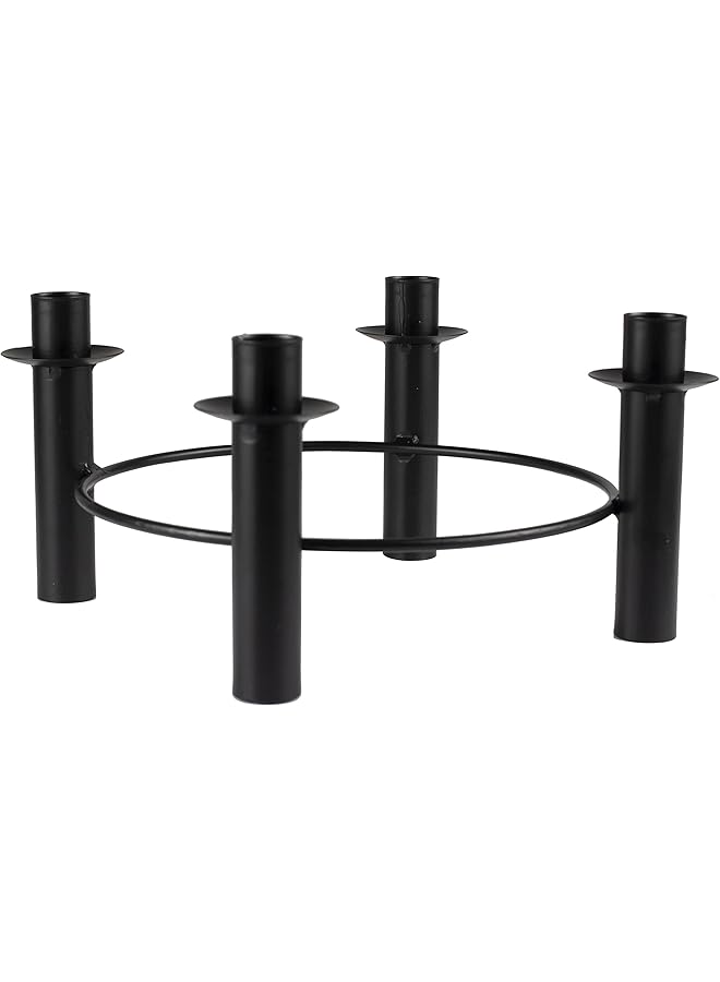 Ginger Ray Black Round Candle Holder - Image 3