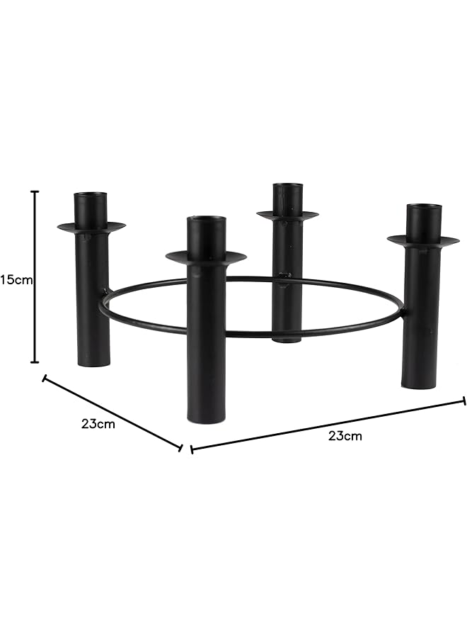 Ginger Ray Black Round Candle Holder - Image 5