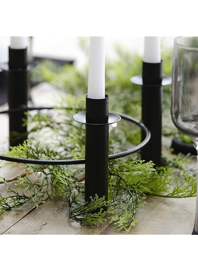Ginger Ray Black Round Candle Holder - Image 2
