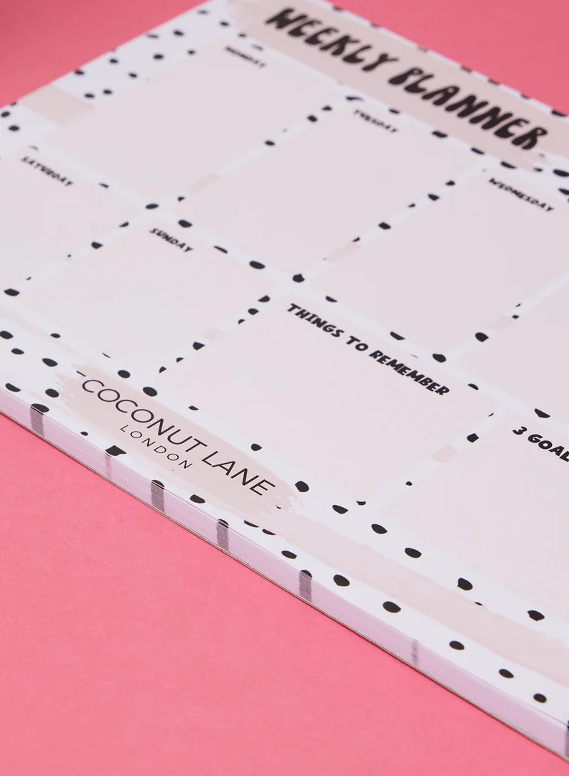 COCONUT LANE Dotted Desk Planner