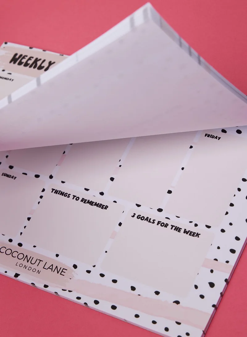 COCONUT LANE Dotted Desk Planner