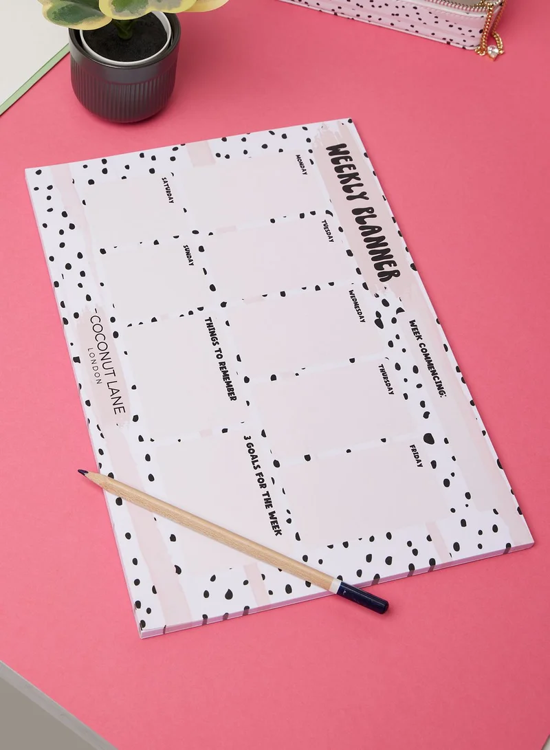 COCONUT LANE Dotted Desk Planner