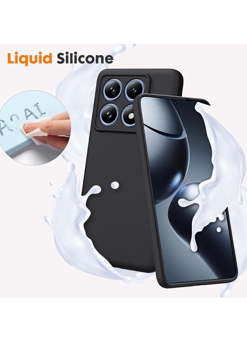 Houmt Xiaomi 14T Pro 5G Case Cover Premium Liquid Silicone Case with Soft Inner Microfiber Lining Cushion Shockproof Protective Cover for Xiaomi 14T Pro  - Image 3