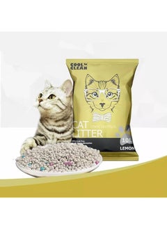 Cool Clean Clumping Cat Litter Minerals Litter Sand It'S Fast Clumping And Highly Absorbent Nature Ensures Your Cat To Come Back To Its Cat Litter Box With Comfort Lemon 10 Liter