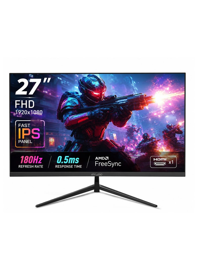 إنجو شاشة ألعاب T271 مقاس 27 بوصة بدقة FHD (1080 بكسل) وتقنية IPS ومعدل تحديث 165 هرتز ووقت استجابة 0.5 مللي ثانية - Image 1