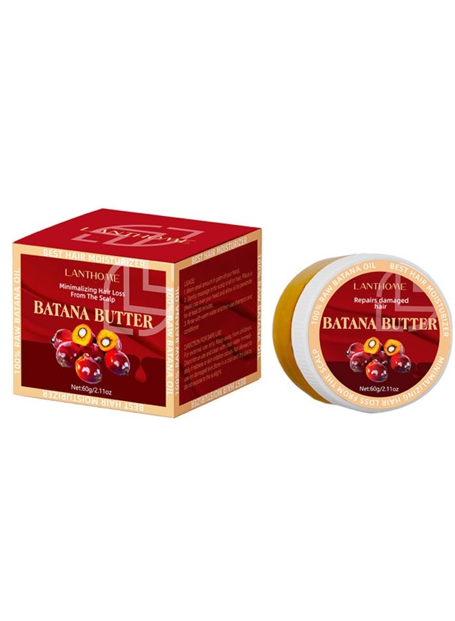Lanthome Hair Butter Pure Raw Batana Oil Hair Butter 60g Dark and thick Gentle Moisturizing Hair Roots for All Hair Types  - Image 1