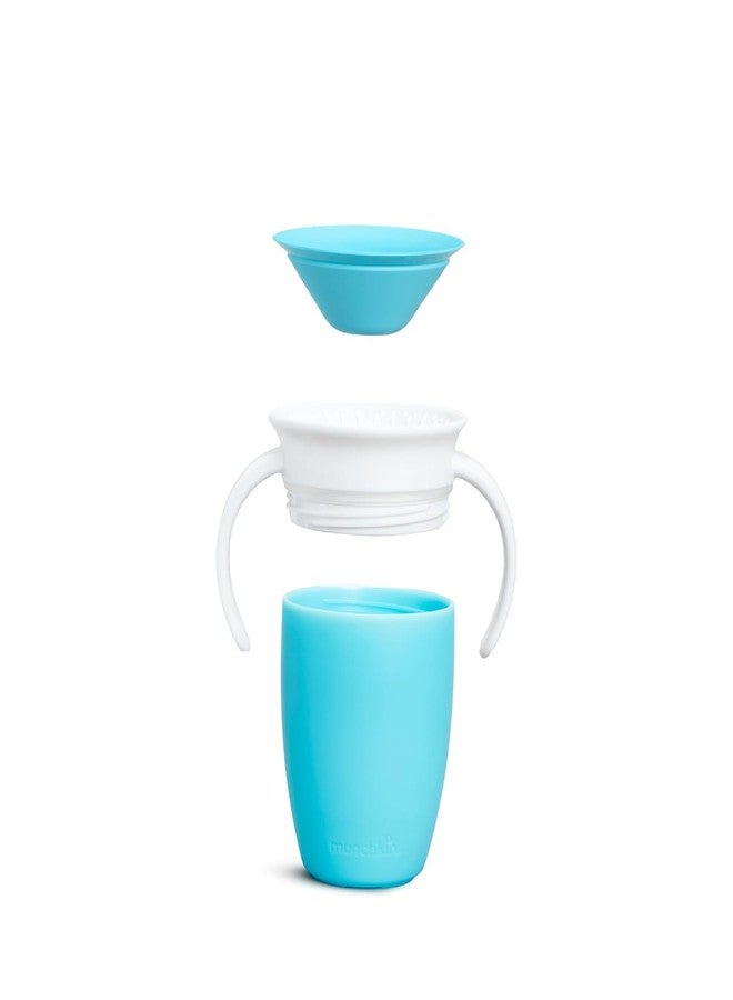 ZIKKU Transition Sippy Cups with Handles, 360 Degree Spill Proof Design, Leak Proof Miracle Cups for Toddlers (Blue) - Image 3