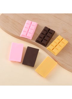 Generic Simulation Chocolate Model Valentine's Day Gift Decoration Chocolate Block Dessert Cake Display Window Photography Props-Color:Large Chocolate Block (Pink)-Specifications:5.8*3.5cm  - Image 3