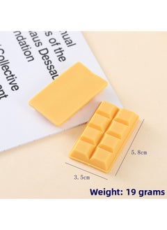 Generic Simulation Chocolate Model Valentine's Day Gift Decoration Chocolate Block Dessert Cake Display Window Photography Props-Color:Large Chocolate Block (Pink)-Specifications:5.8*3.5cm  - Image 4