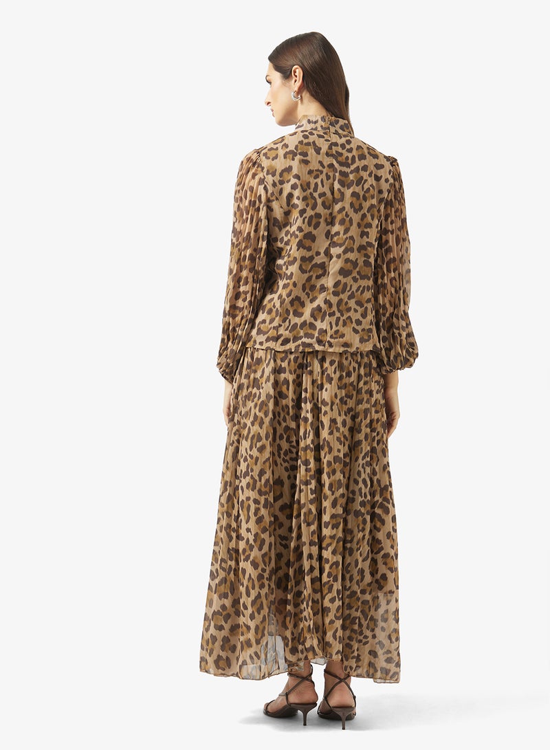 ELLA Animal Print Top & Skirt Set - Image 2