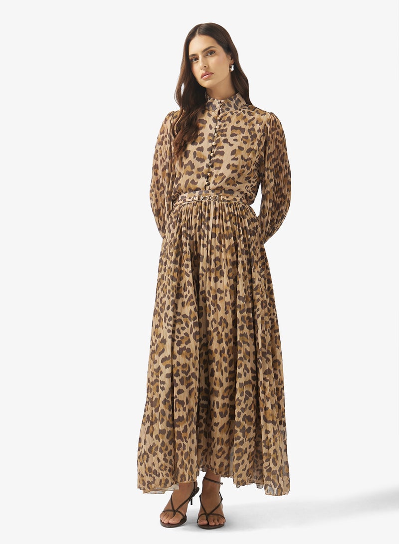 ELLA Animal Print Top & Skirt Set - Image 1