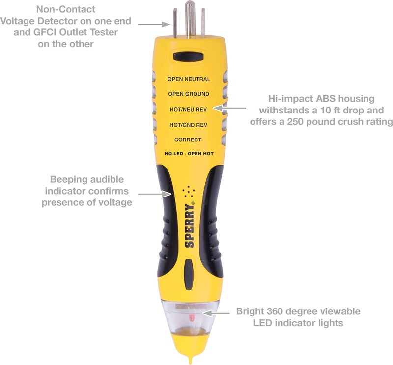 Sperry Instruments VD7504GFI DualCheck Voltage Detector - Image 3