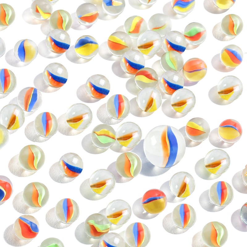 POPLAY 61PCS Marbles Games for Kids with Gift Box for Marbles Run Games Classroom Crafts Supplies Kit - Image 3
