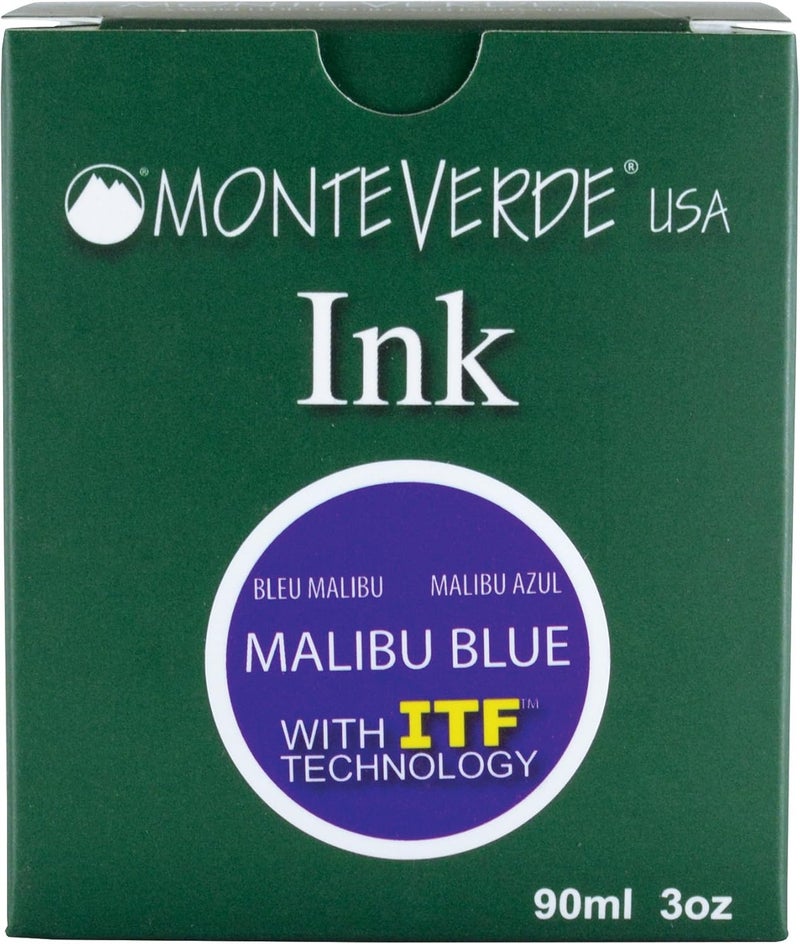 Monteverde USA Ink with ITF Technology, 90 ml Malibu Blue (G308BU) - Image 5
