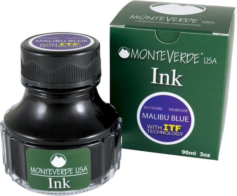 Monteverde USA Ink with ITF Technology, 90 ml Malibu Blue (G308BU) - Image 4