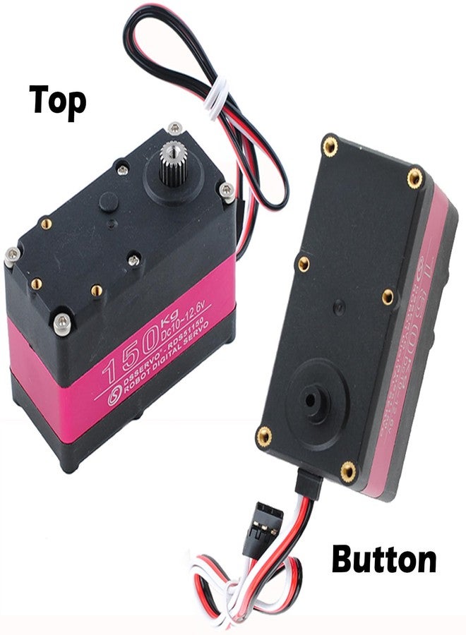 Wishiot 150KG Robot Arm Servo High Torque Digital Servo 270 Degree Waterproof IP66 Full Metal Gear with U-Shaped Mount for 1/5 RC Car Robot - Image 3