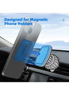 volport Metal Plate For Phone Magnet 10 Pack Magicplate With 3M Adhesive Replacement For Magnetic Phone Car Mount Holder & Cradle & Stand (Vent/Cd/Windshield/Dashboard) Rectangle And Round  - Image 2