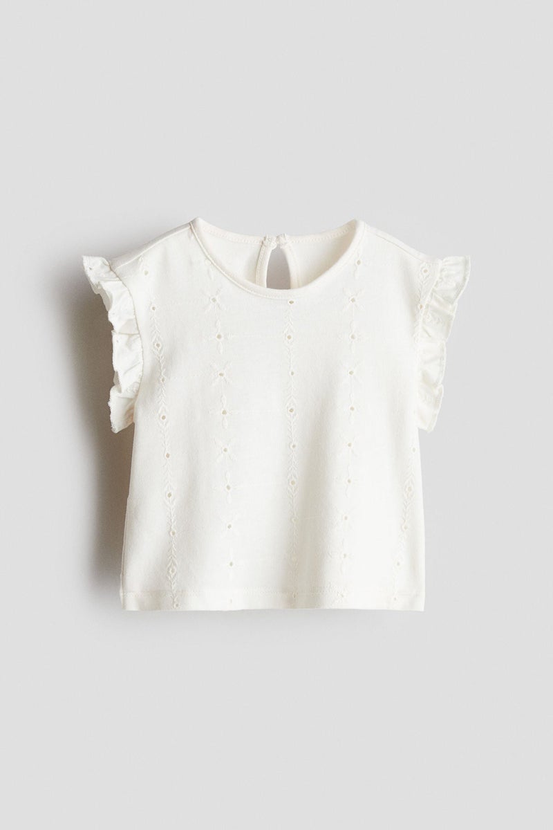 H&M Broderie Anglaise Top - Image 1