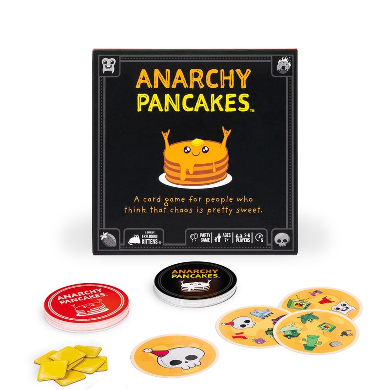 Exploding Kittens Anarchy Pancakes from The Makers of Spot It A Deliciously FastPaced Matching Game 26 Players Ages 7 Great for Family Game Nights Christmas Stocking Stuffer - Image 2