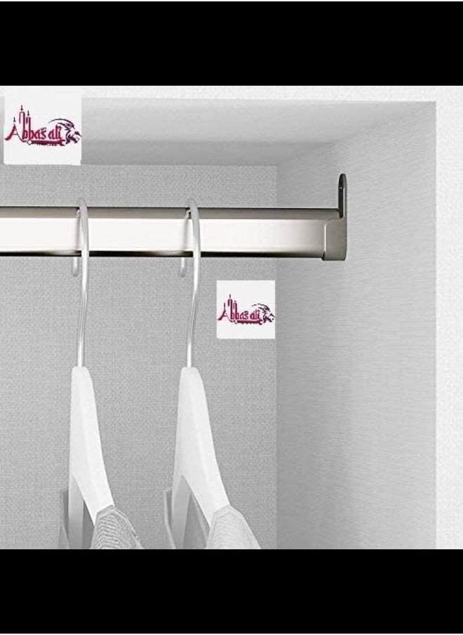 ABBASALI Closet and Cupboard Organizer Wardrobe Bar  Pack of 6 95cm  - Image 2