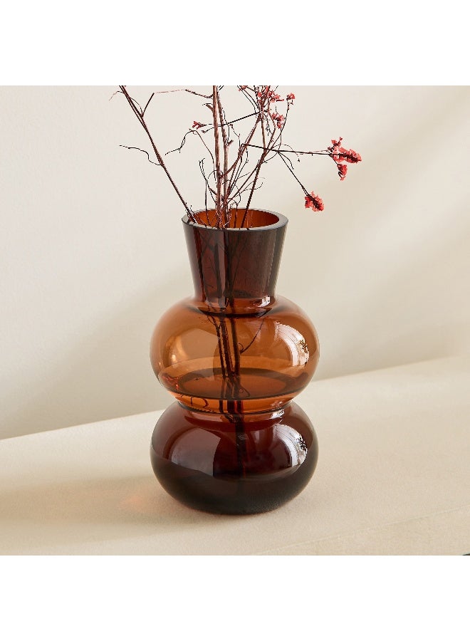 Home Box Pedro Decorative Heavy Glass Vase - 12x20 cm - Image 1