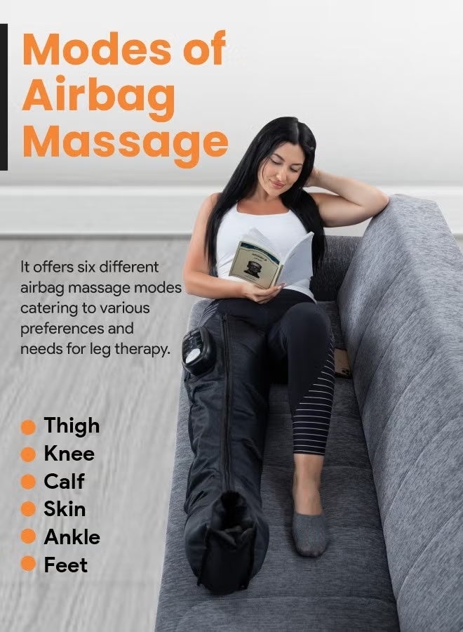 والالا جهاز تدليك الساق للتعافي، 6 أوضاع تدليك بالوسادة الهوائية، 4 مستويات شدة لاستعادة العضلات العميقة وتعزيز الدورة الدموية - Image 2